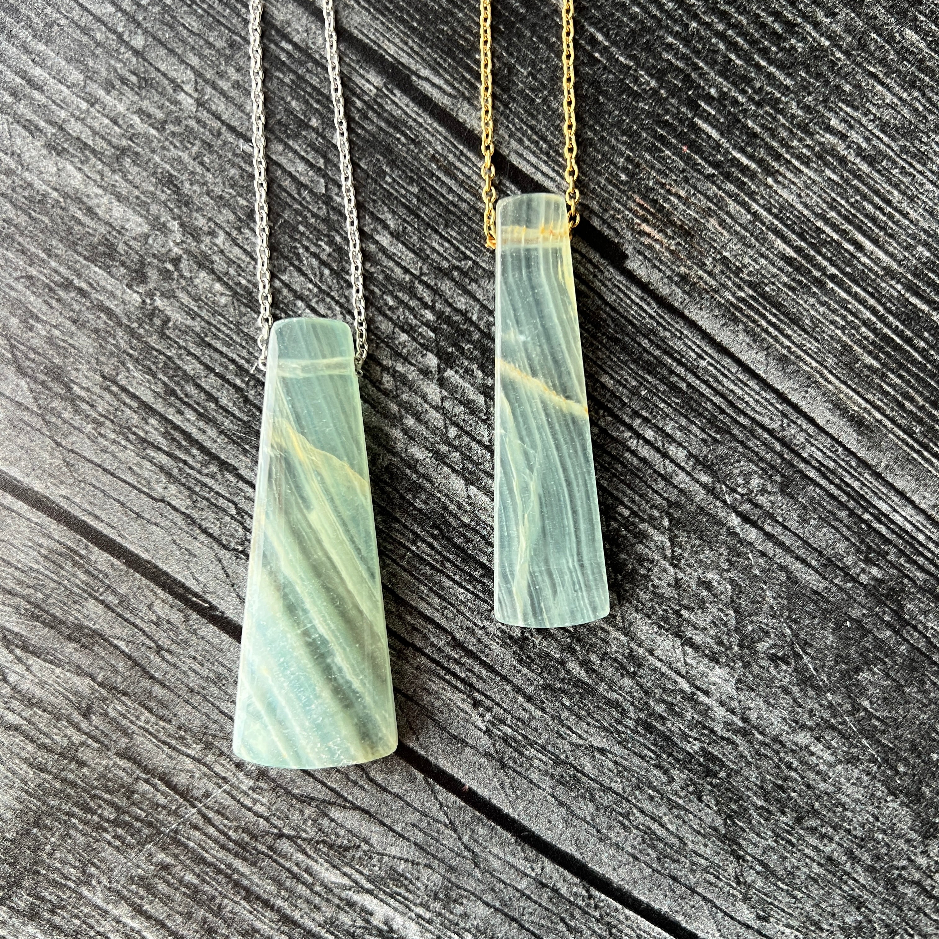 Lemurian Calcite Necklace