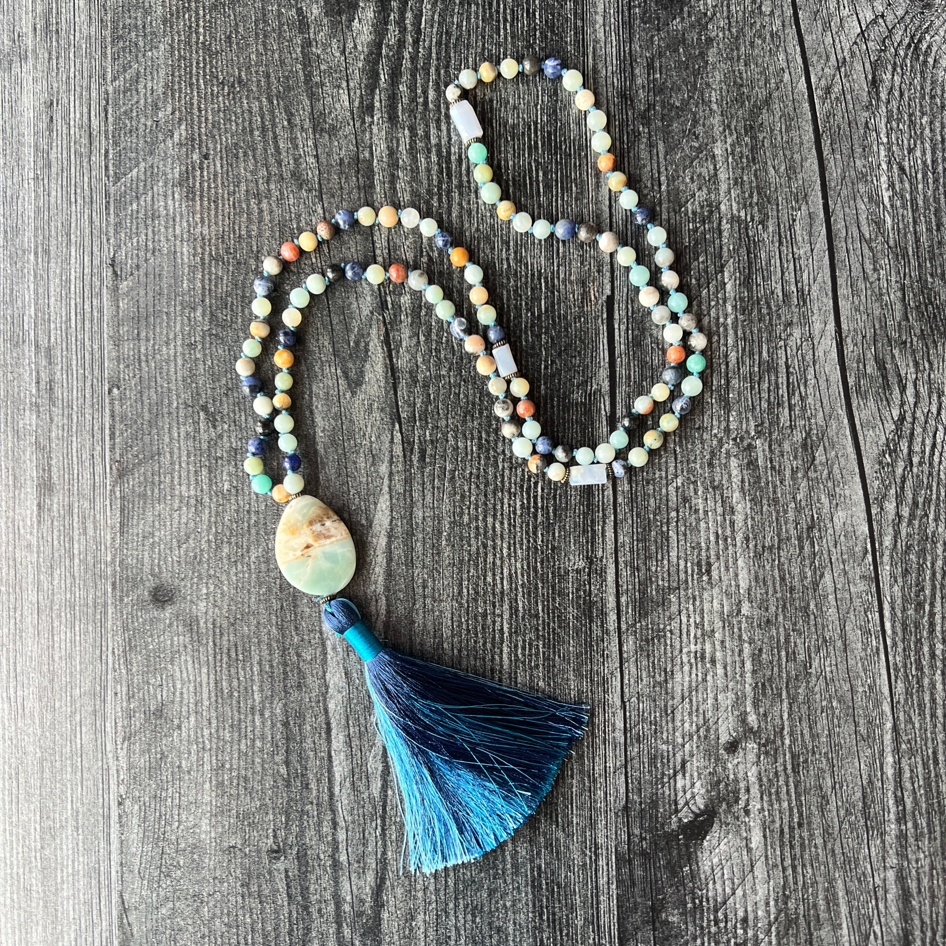 Ocean Tides Mala Necklace