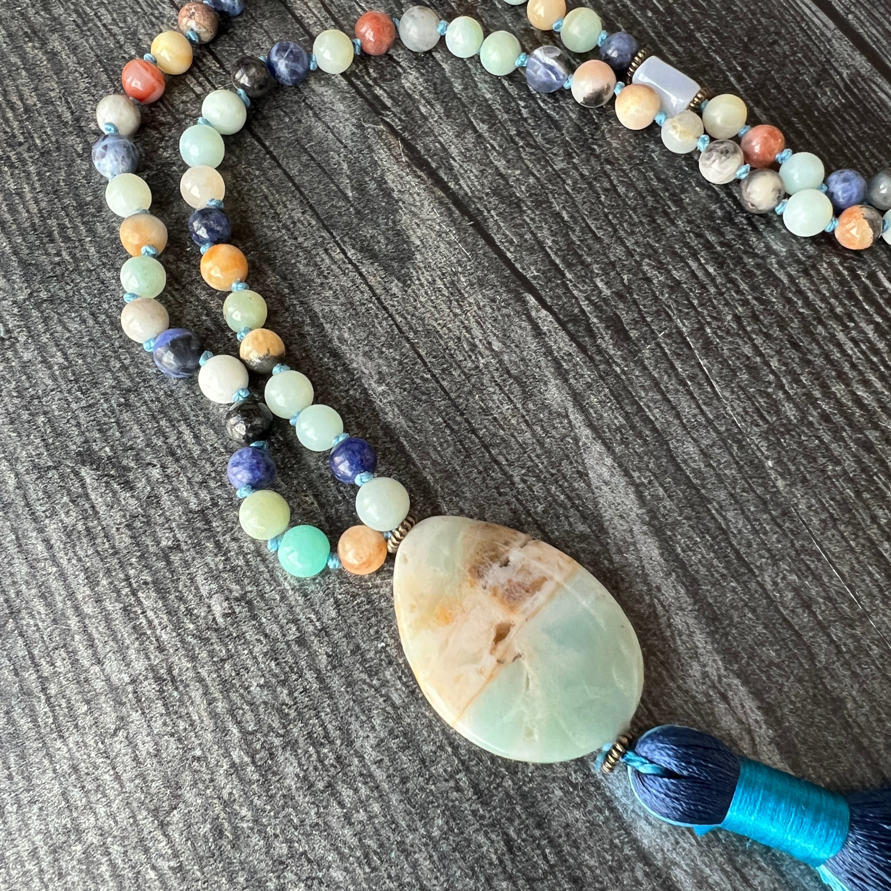 Ocean Tides Mala Necklace